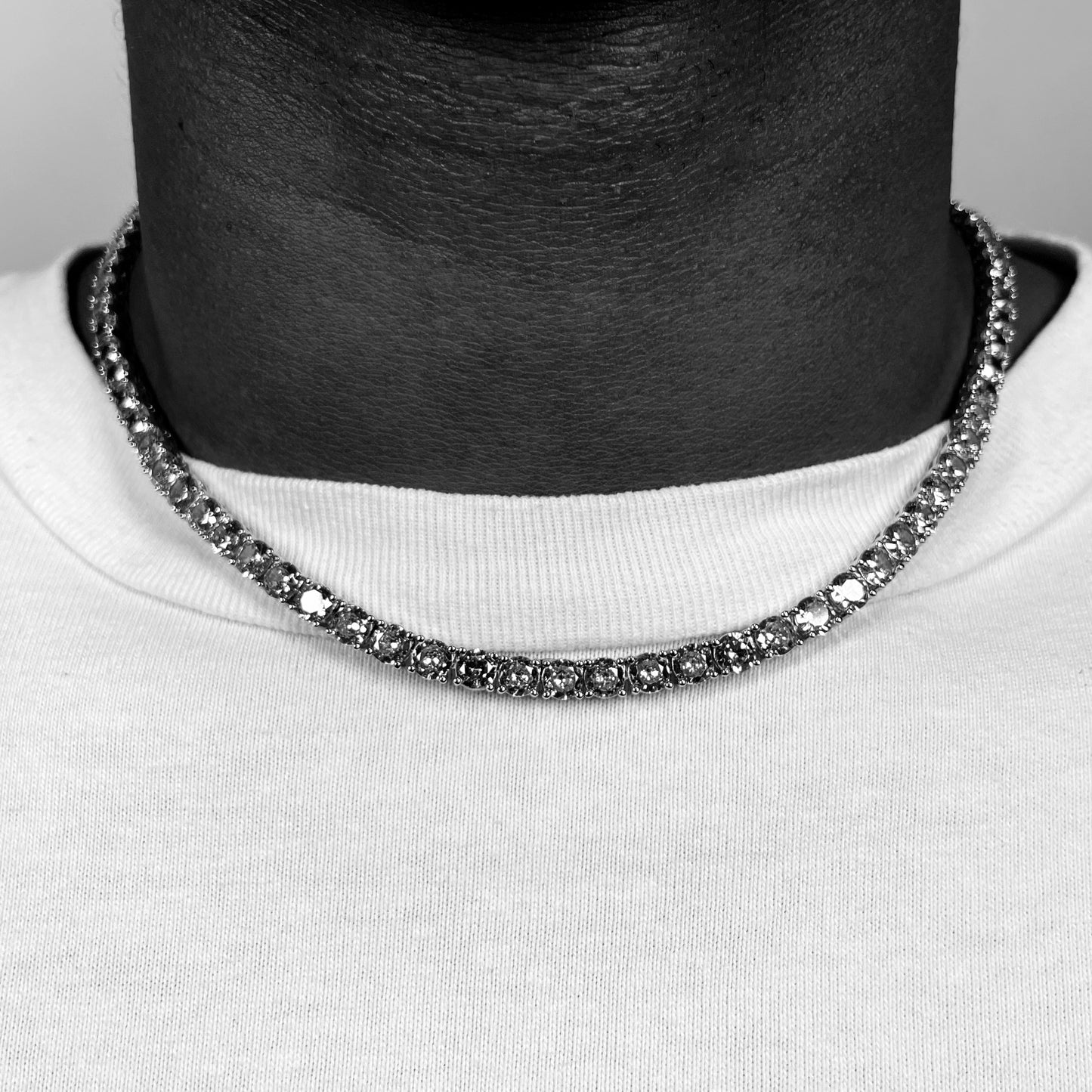 Pink Panther Tennis Necklace